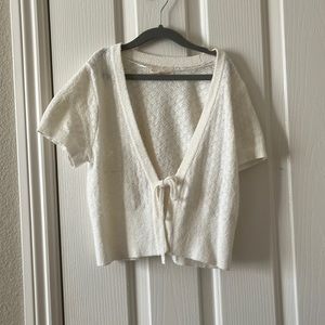 White lace cardigan